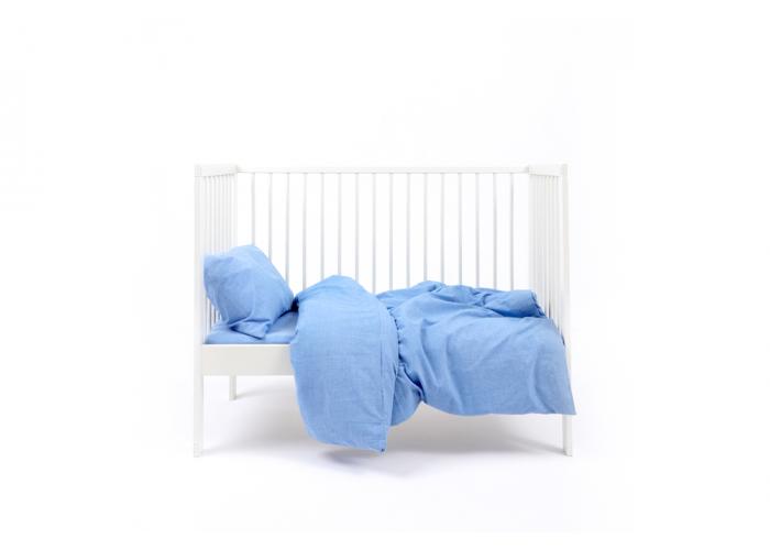 Однотонный комплект детского постельного белья Sininen